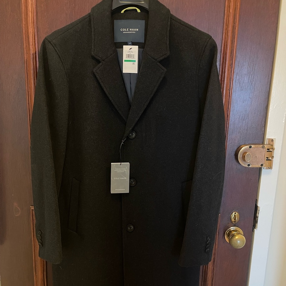 Brand New With Tags Mens Grandseries Single Breasted Top Coat
